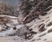 Gustave Courbet, Injured deer in the snow